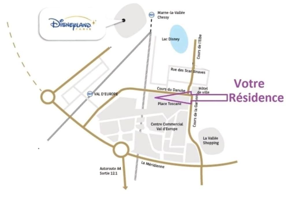 Superbe Appartement A 5 Minutes De Bus De Disneyland Serris Buitenkant foto